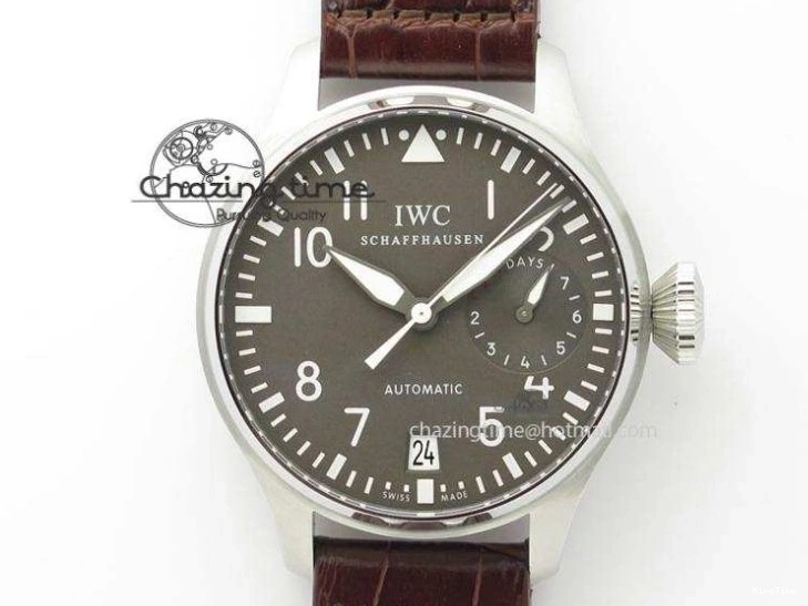 MIROTIME 0206 TechFriendly Big Pilot IW5009 Grey Dial ZF Edition Grey Dial On Brown Leather Strap A51111 (Fantasy Dial Color) 7326